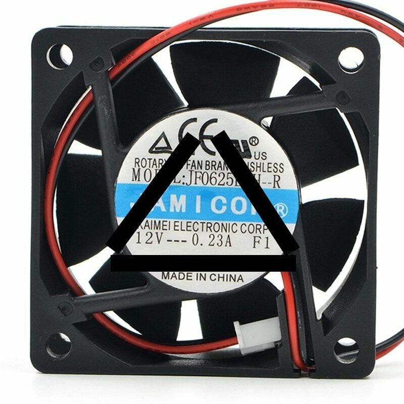 JAMICON JF0625B1H-R DC 12V 0.23A 2 Wires / 3 Wires Axial Cooling Fan