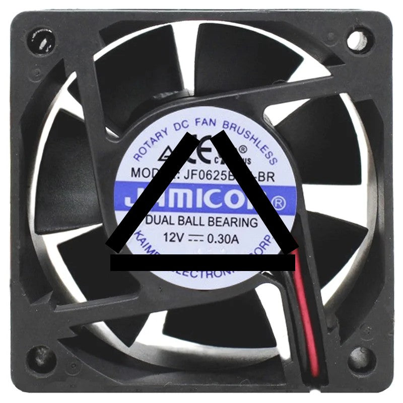 JAMICON JF0625B1U-BR 12V 0.30A 2 Wires Ball Bearing Cooling Fan