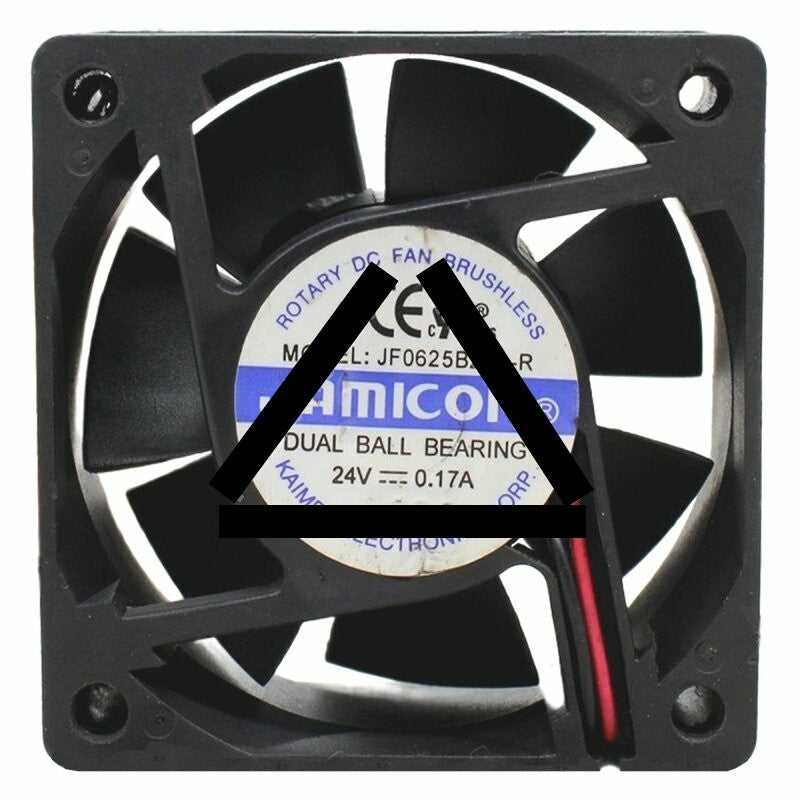 JAMICON JF0625B2H-R DC 24V 0.17A Dual Ball Bearing Axial Cooling Fan