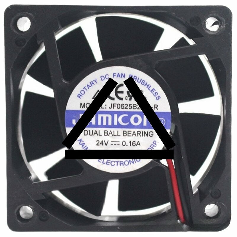 JAMICON JF0625B2UR-R 24V 0.16A 2 Wires Axial Cooling Fan