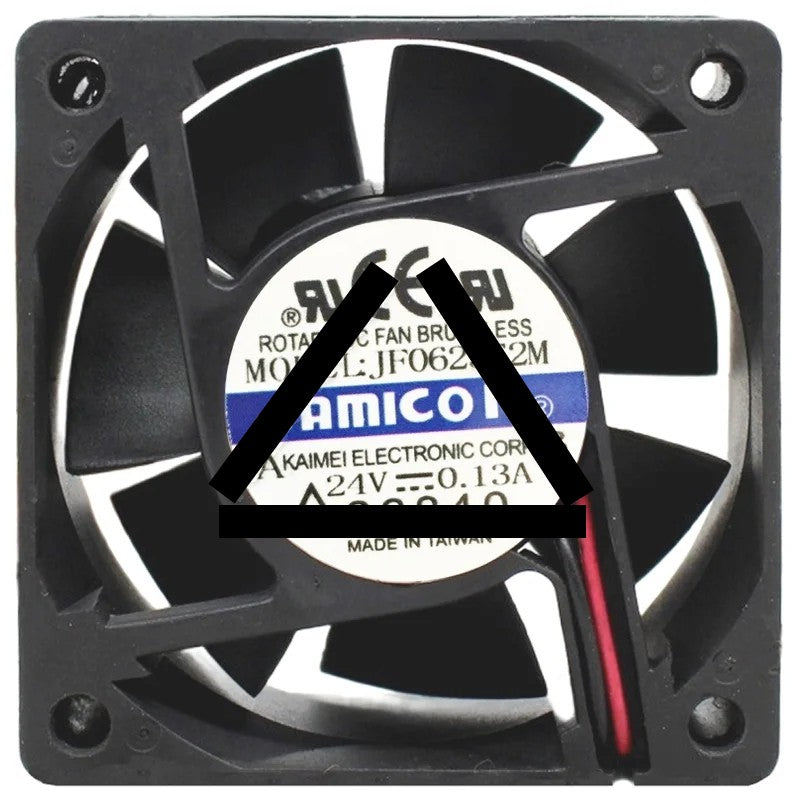 JAMICON JF0625S2M 24V 0.13A DC Brushless 2 Wires Axial Cooling Fan