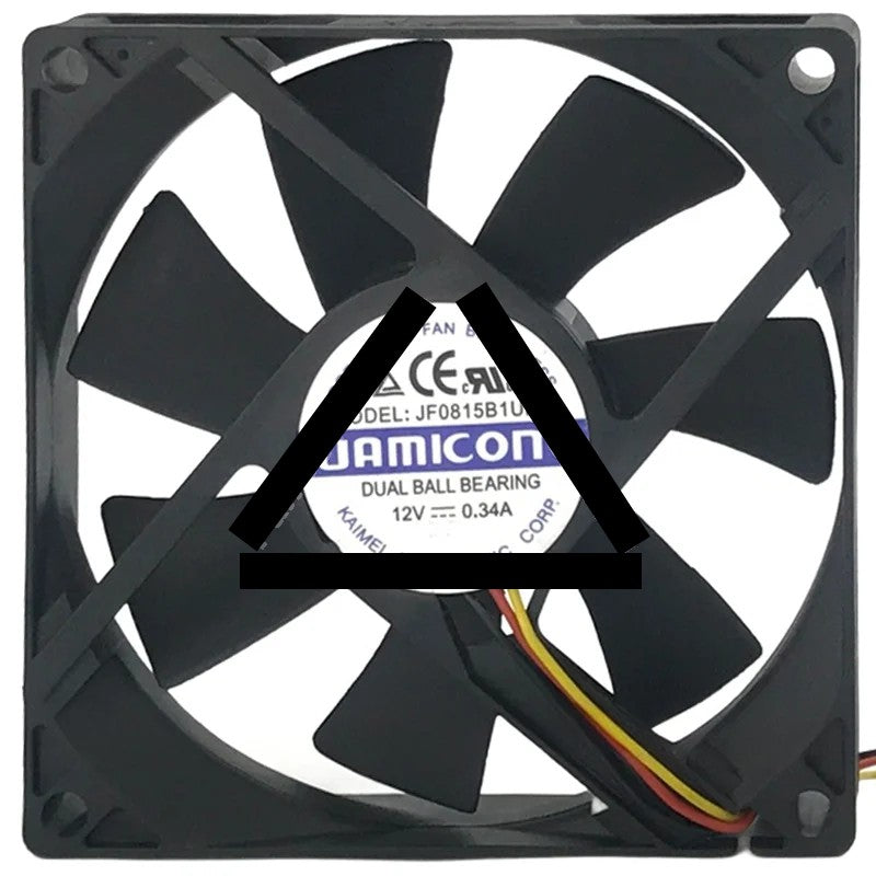 JAMICON JF0815B1UM-R 12V 0.34A Ball Bearing Cooling Fan