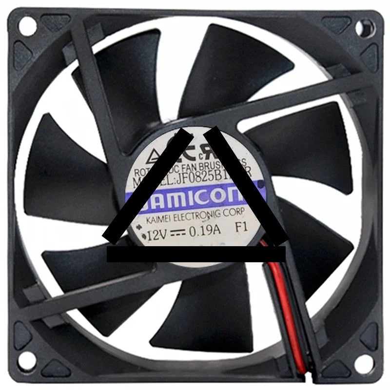 JAMICON JF0825B1H-R 12V 0.19A DC Brushless 2 Wires Axial Cooling Fan
