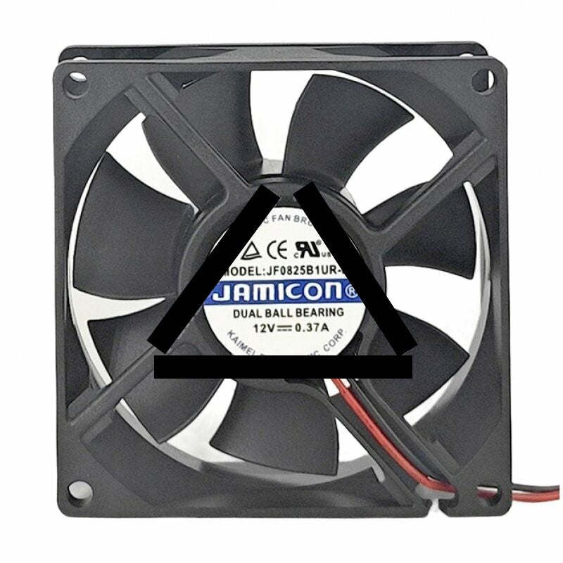 JAMICON JF0825B1UR-R DC 12V 0.37A 8025 Axial Cooling Fan