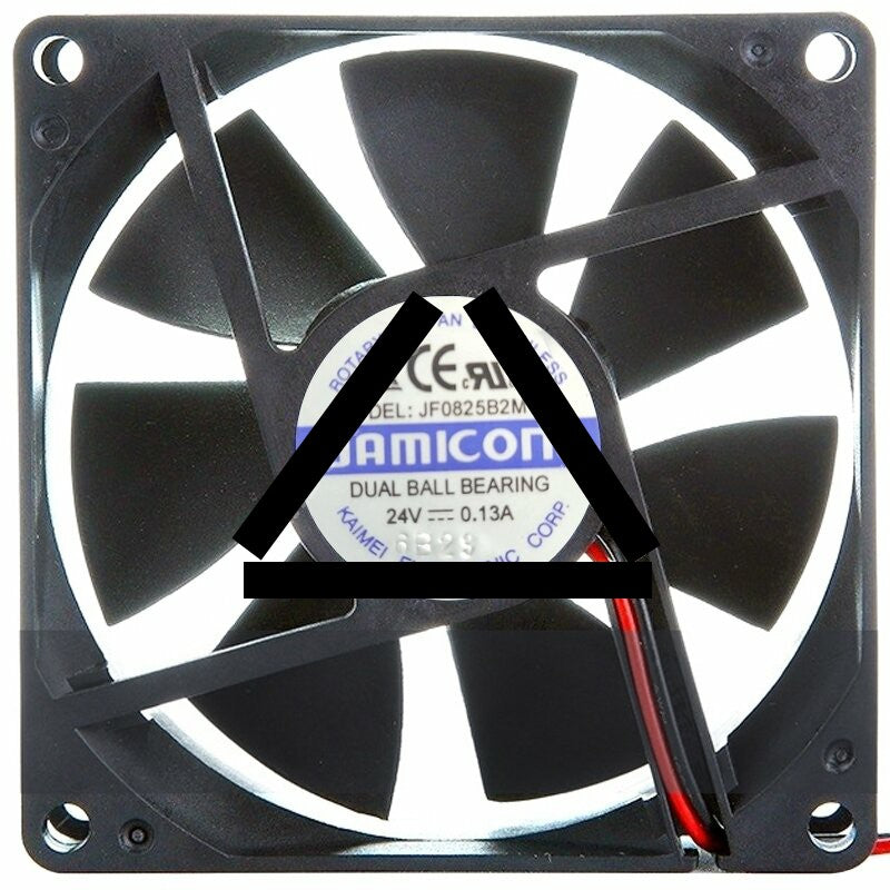 JAMICON JF0825B2M-R DC 24V 0.13A Dual Ball Bearing Axial Cooling Fan