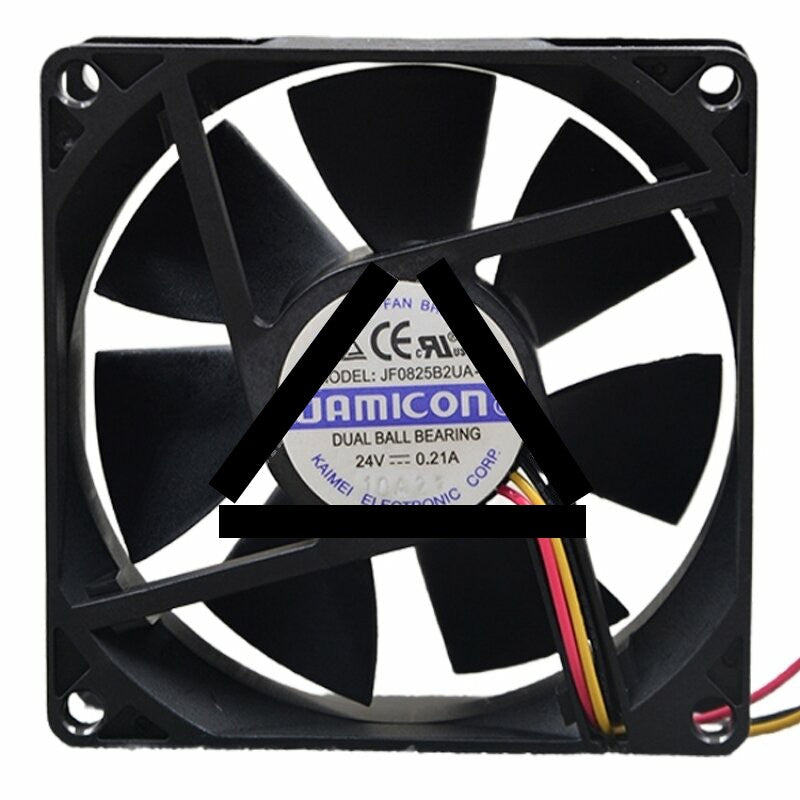 JAMICON JF0825B2UA-R DC 24V 0.21A 2 Wires / 3 Wires Axial Cooling Fan