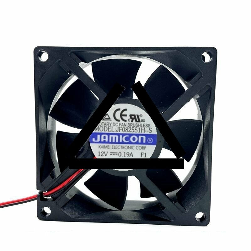 JAMICON JF0825S1H-S DC 12V 0.19A 2 Wires Axial Cooling Fan
