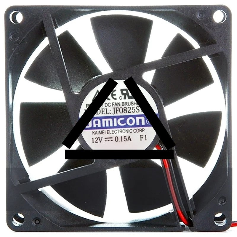 JAMICON JF0825S1M 12V 0.15A DC Brushless 2 Wires Axial Cooling Fan