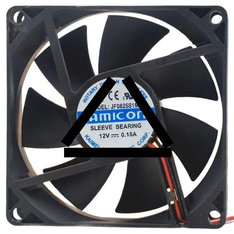 JAMICON JF0825S1M-R 12V 0.15A Sleeve Bearing Axial Fan