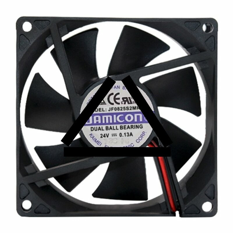 JAMICON JF0825S2MR-R DC 24V 0.13A 2 Wires / 3 Wires Axial Cooling Fan