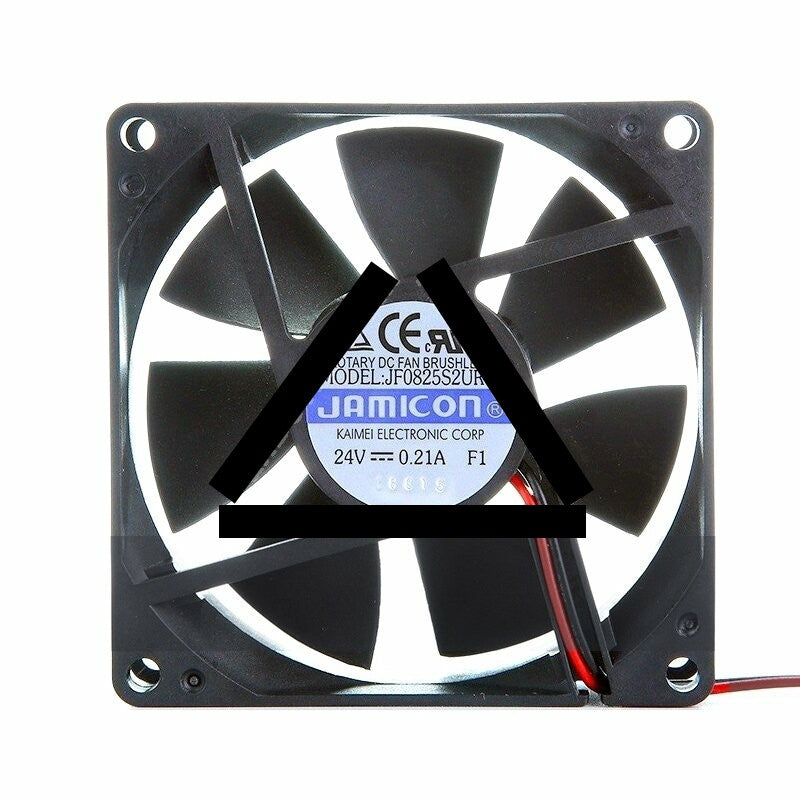JAMICON JF0825S2UR-R DC 24V 0.21A 2 Wires Axial Cooling Fan