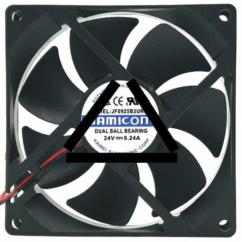 JAMICON JF0925B2URPR DC 24V 0.24A 9025 Axial DUAL Ball Bearing Cooling Fan