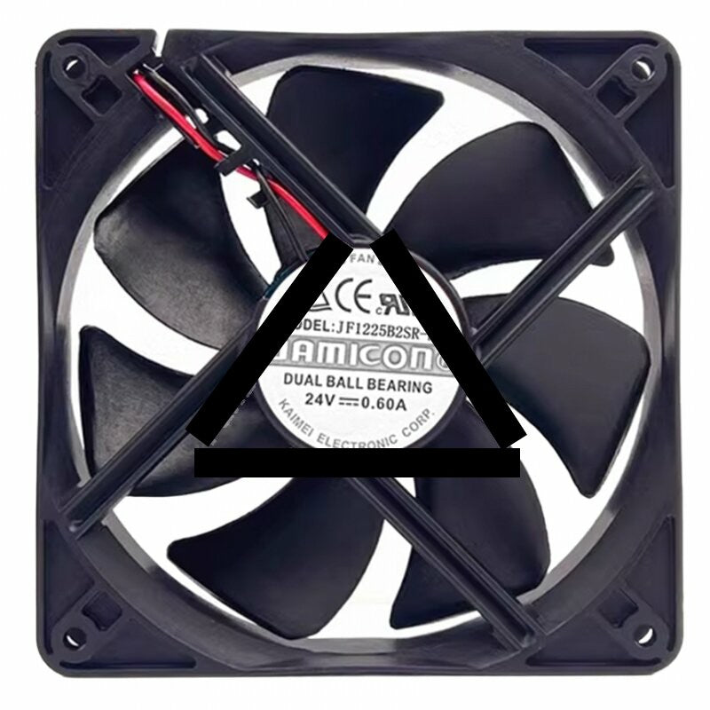 JAMICON JF1225B2SR-R DC 24V 0.60A 9225 Axial DUAL Ball Bearing Cooling Fan