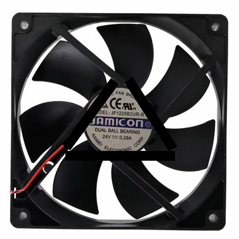 JAMICON JF1225B2UR-R DC 24V 0.28A 12025 Brushless Axial Cooling Fan