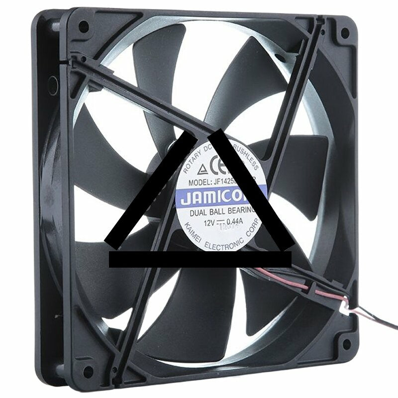 JAMICON JF1425B1HR-R DC 12V 0.44A Dual Ball Bearing Axial Cooling Fan