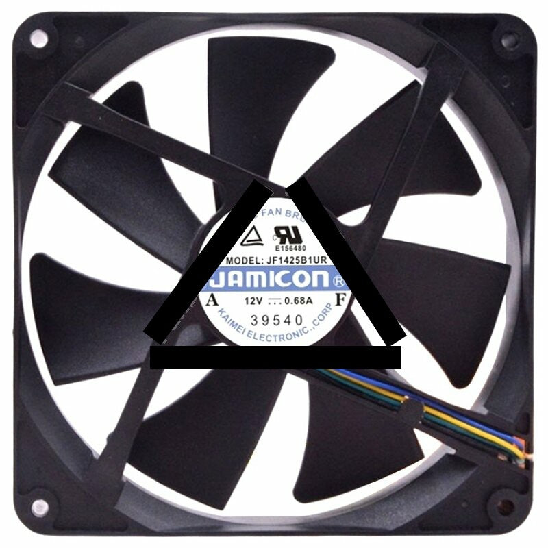 JAMICON JF1425B1UR DC 12V 0.68A 14025 Brushless Axial Cooling Fan