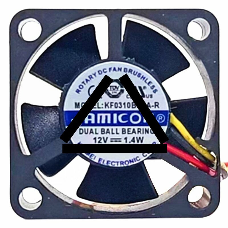 JAMICON KF0310B1HA-R DC 12V 1.4W Dual Ball Bearing Axial Cooling Fan