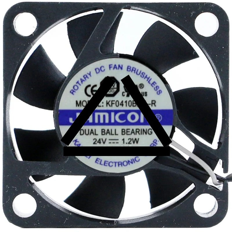 JAMICON KF0410B2H-R DC 24V 1.2W 2 Wires Ball Bearing Cooling Fan