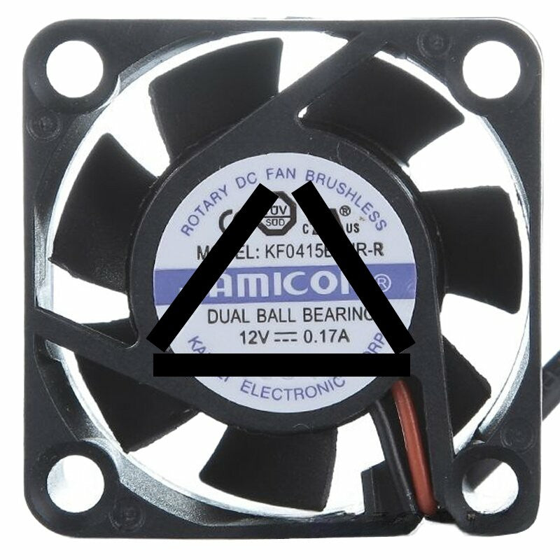 JAMICON KF0415B1HR-R DC 12V 0.17A Dual Ball Bearing Axial Cooling Fan