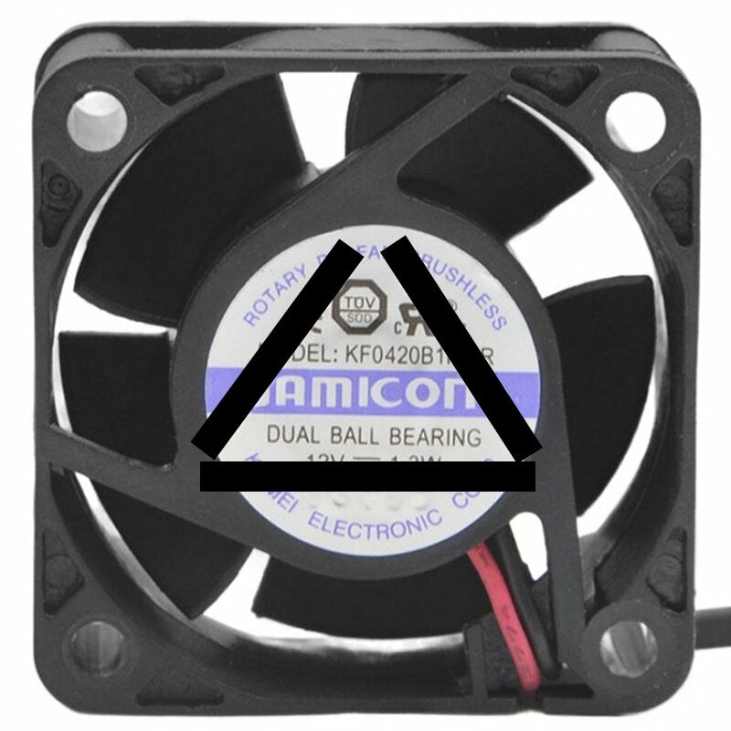 JAMICON KF0420B1M-R DC 12V 1.3W Dual Ball Bearing Axial Cooling Fan