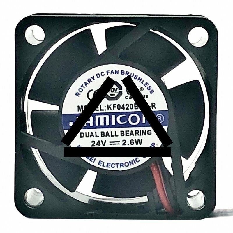 JAMICON KF0420B2S-R DC 24V 2.6W 4020 DUAL Ball Bearing Axial Cooling Fan