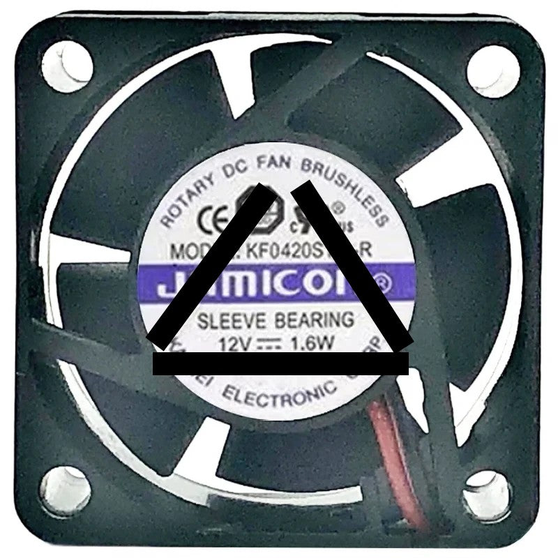 JAMICON KF0420S1H-R 12V 1.6W 2 Wires Sleeve Bearing Cooling Fan