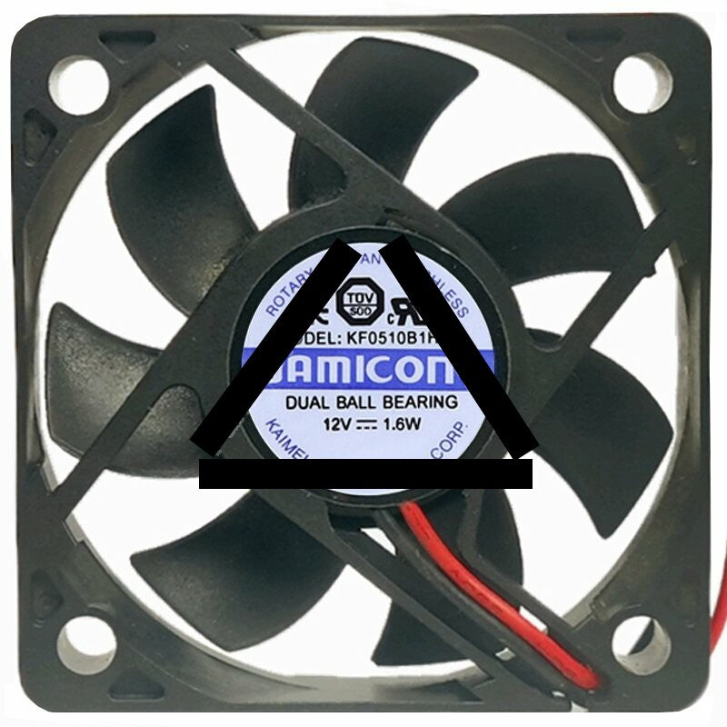JAMICON KF0510B1H-R DC 12V 1.6W 5020 Dual Ball Bearing Axial Fan