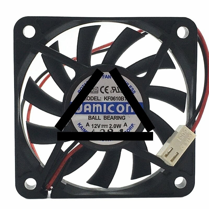 JAMICON KF0610B1MS DC 12V 2.0W 6010 Axial Ball Bearing Brushless Cooling Fan