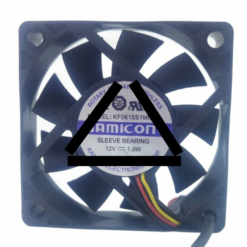 JAMICON KF0615S1MM-R DC 12V 1.9W 6015 Axial Sleeve Bearing Cooling Fan