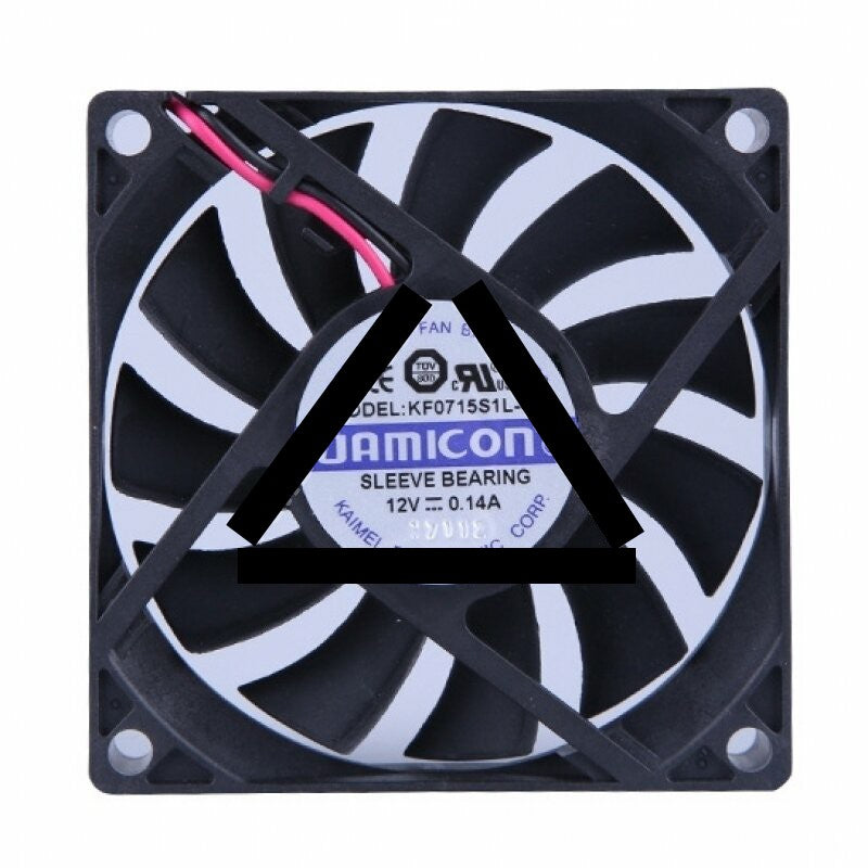 JAMICON KF0715S1L-R DC 12V 0.14A 2 Wires Axial Cooling Fan