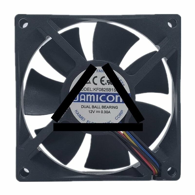 JAMICON KF0825B1SM-R DC 12V 0.30A 8025 Axial DUAL Ball Bearing Cooling Fan
