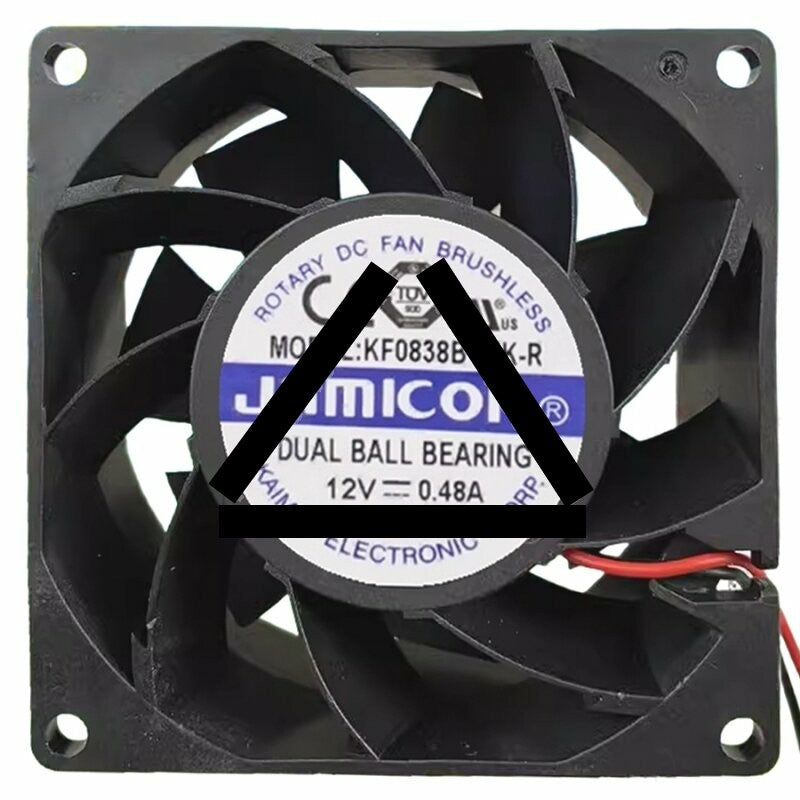 JAMICON KF0838B1MK-R DC 12V 0.48A Dual Ball Bearing Axial Cooling Fan