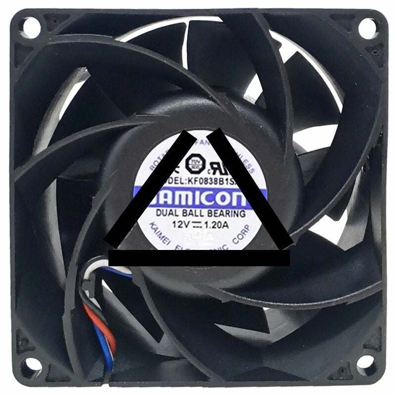 JAMICON KF0838B1SA-R 12V 1.20A 3 Wires Axial Cooling Fan