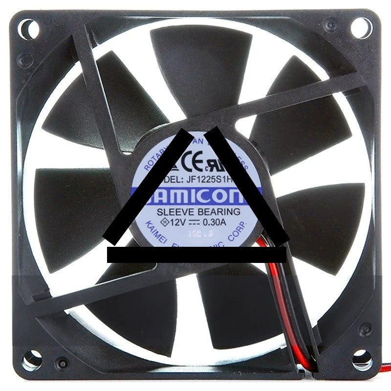 JAMICON KF1225S1H--R 12V 0.30A 2 Wires Cooling Fan