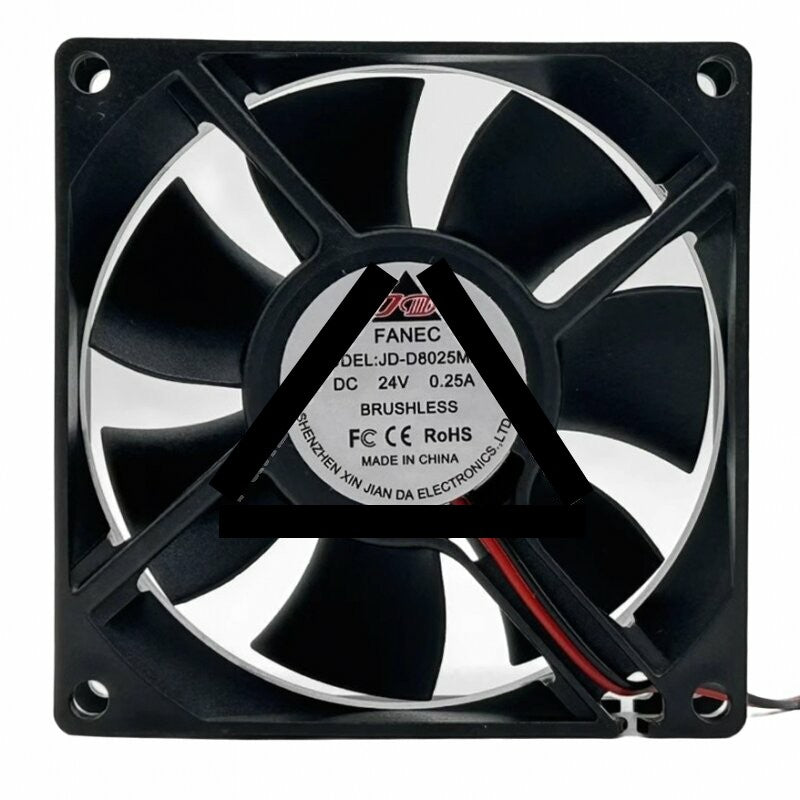 JD FANEC JD-D8025M24B DC 24V 0.25A 8025 Axial Brushless Cooling Fan