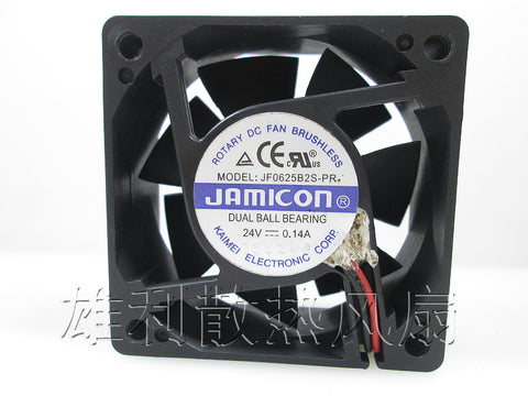 JF0625B2S-PR 24V 0.14A 6CM JAMICON 6025 60*60*25MM inverter cooling fan