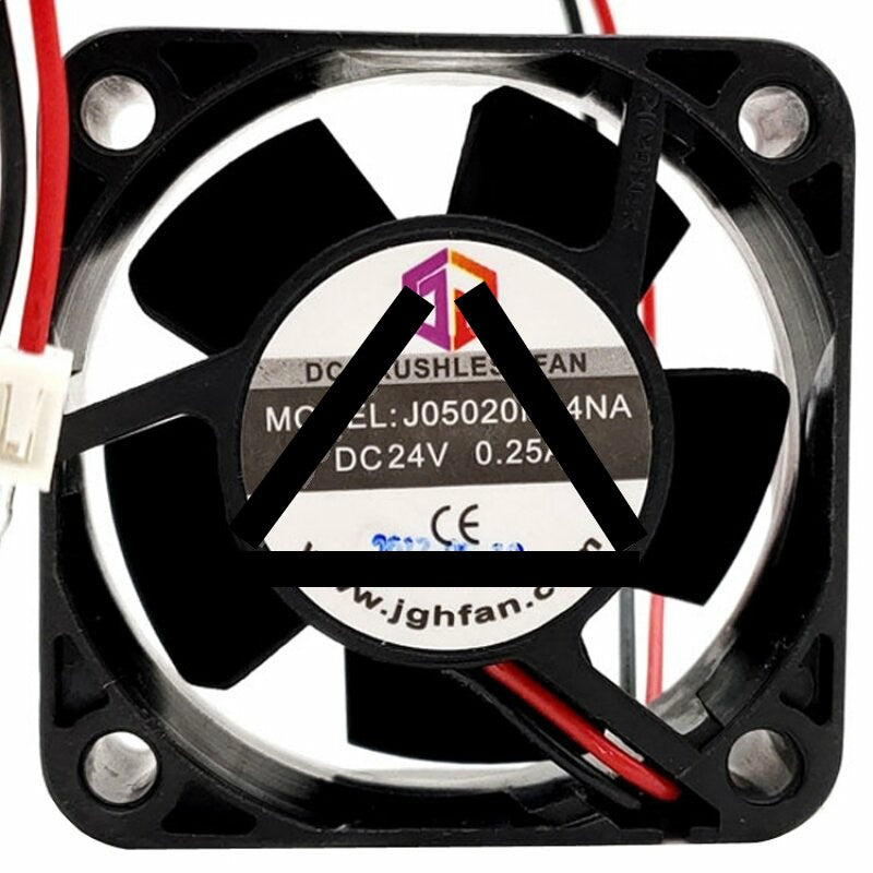 JGHFAN J05020H24NA DC 24V 0.25A 2 Wires Brushless Axial Cooling Fan