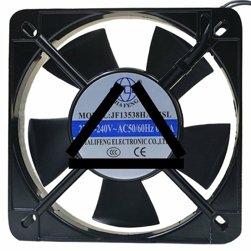 JIAFENG JF13538HA2HSL AC 220V-240V 0.14A 2 Wires Axial Cooling Fan
