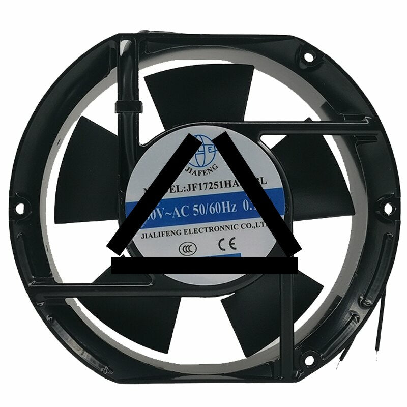 JIAFENG JF17251HA3HBL AC 380V 0.14A 2 Wires Axial Cooling Fan