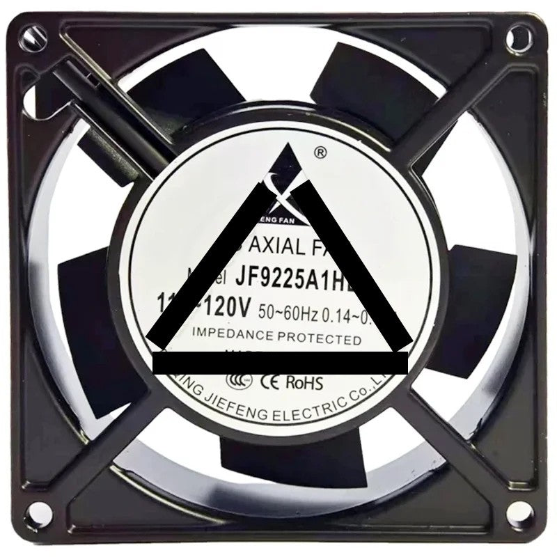 JIE FENG FAN JF9225A1HBL 100~120V 0.14~0.12A Impedance Protected Cooling Fan