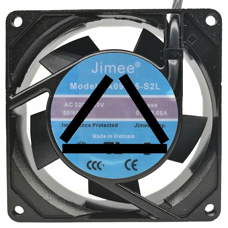 Jimee JA09225-S2L 220-240V 0.10/0.08A 2 Wires Cooling Fan