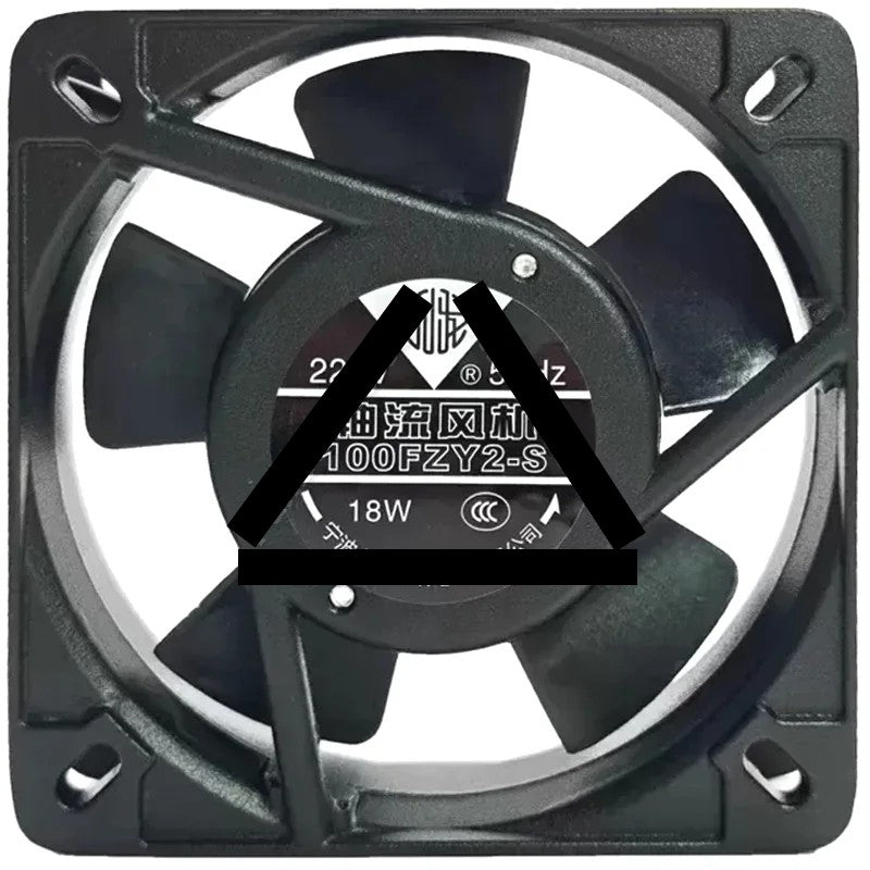 JIULONG 100FZY2-S AC 220V 18W 2 Wires Axial Cooling Fan