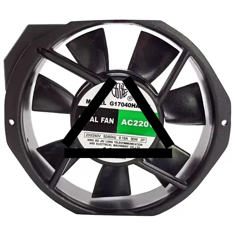JIULONG G17040HA2BT AC 220V 0.18A 30W 2 Wires Axial Cooling Fan