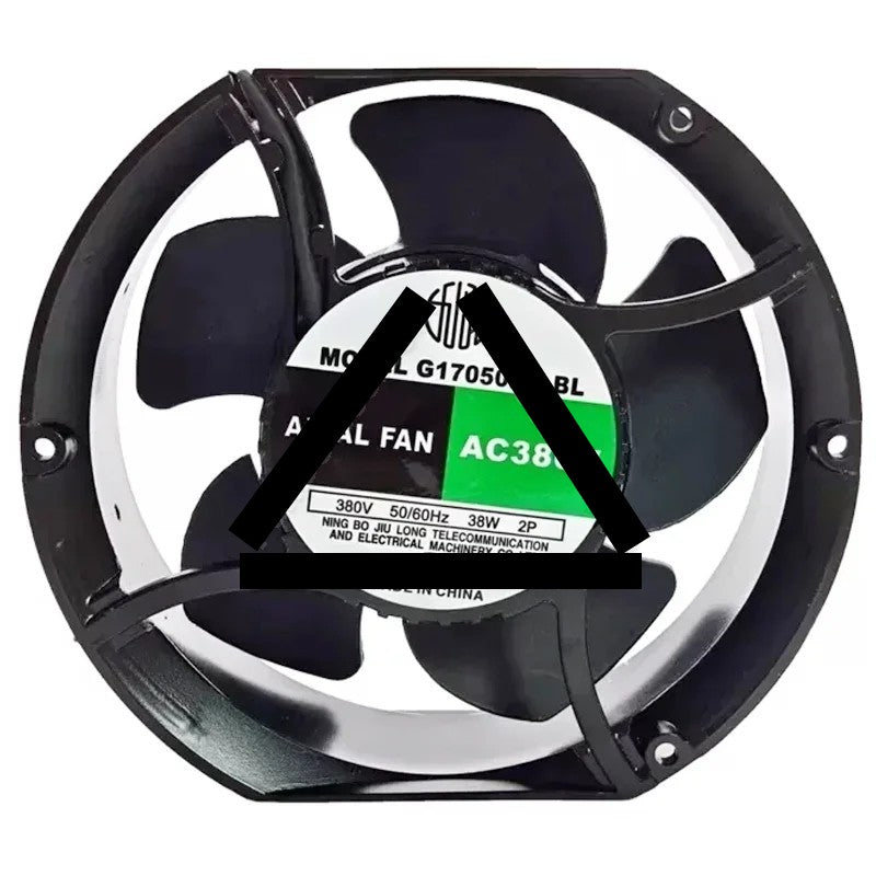JIULONG G17050HA3BL AC 380V 38W 2 Wires Axial Cooling Fan