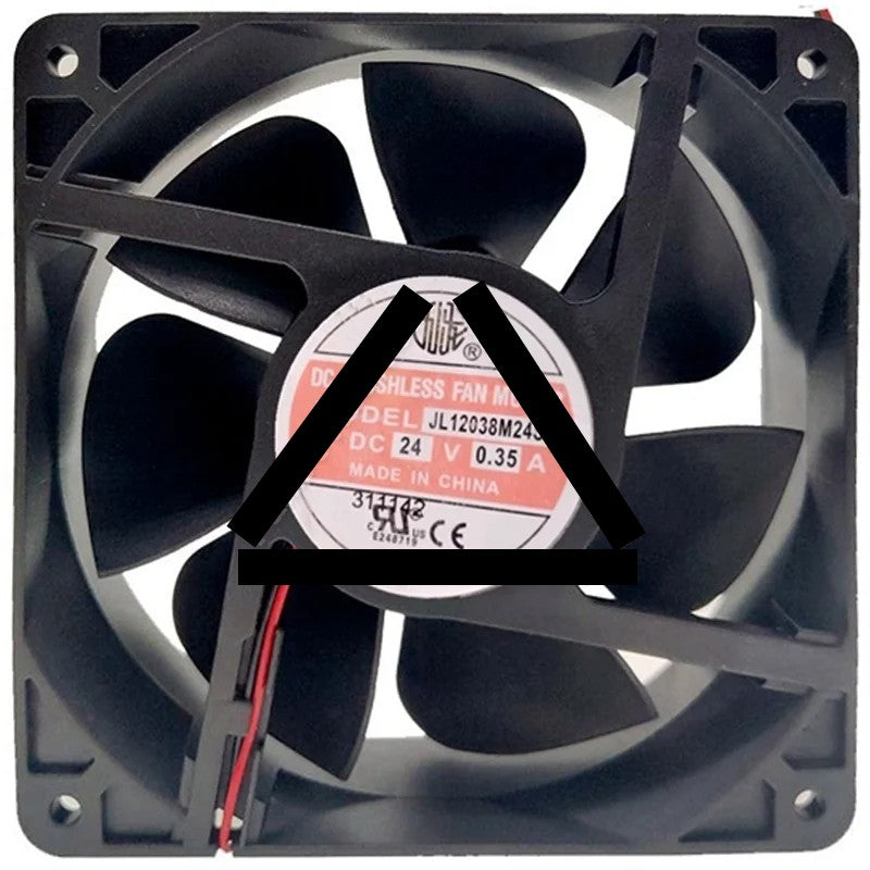 JIULONG JL12038M24S 24V 0.35A DC Brushless 2 Wires Axial Cooling Fan