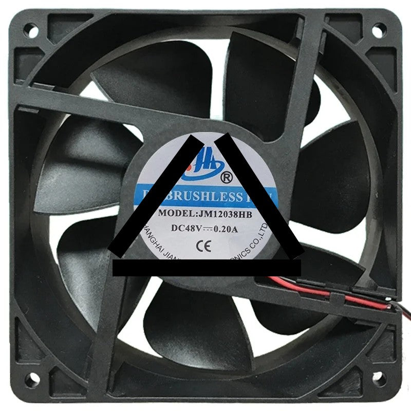 JM JM12038HB 48V 0.20A 2 Wires DC Brushless Cooling Fan
