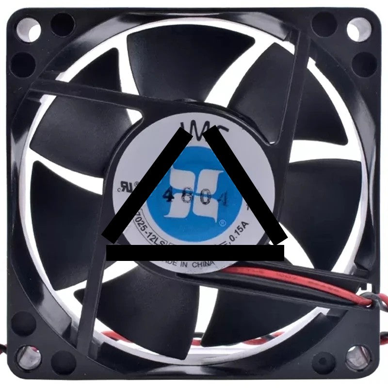 JMC 7025-12LS 12V 0.15A 2 Wires Axial Cooling Fan