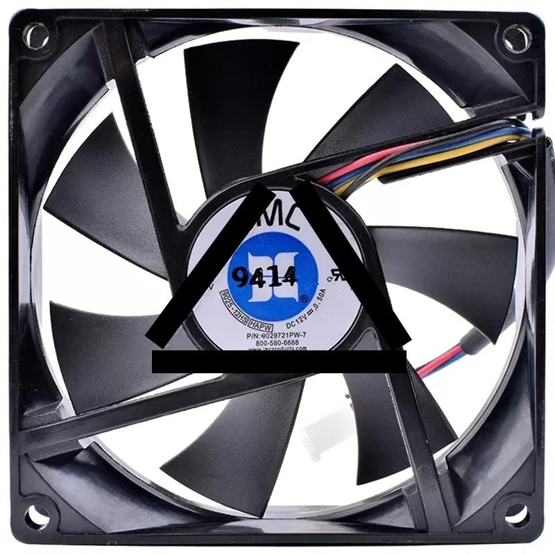 JMC 9025-12HS HAPW 9029721PW-7 12V 0.50A 4 Wires Cooling Fan