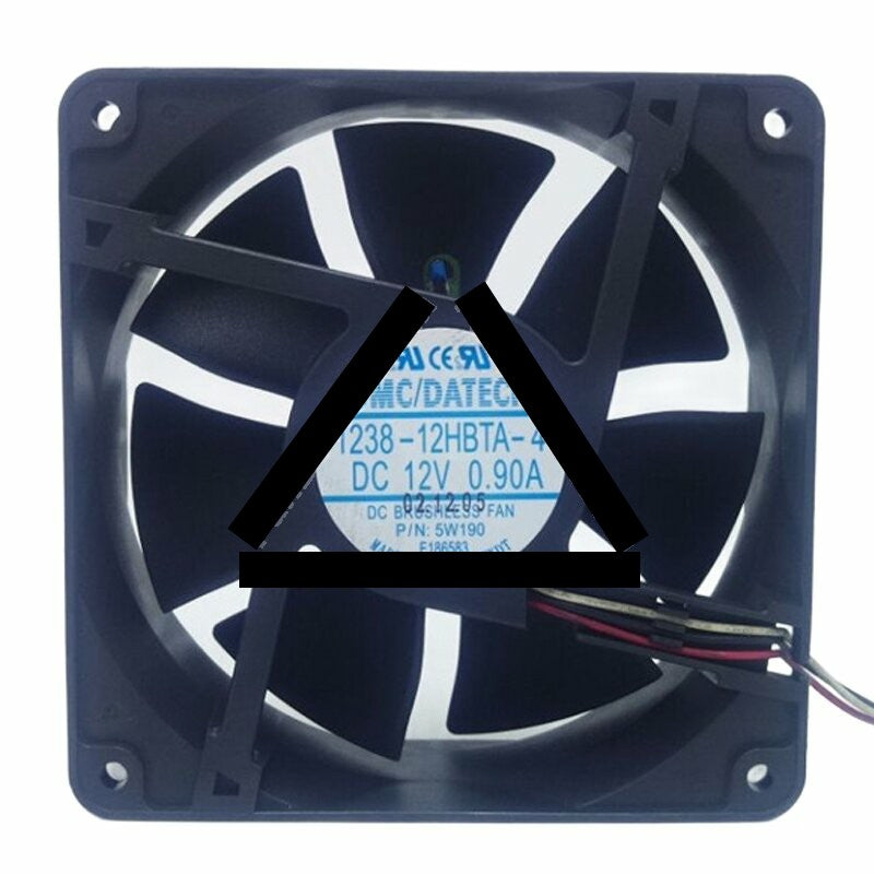 JMC DATECH 1238-12HBTA-4 12V 0.90A 12038 Axial DC Brushless Cooling Fan