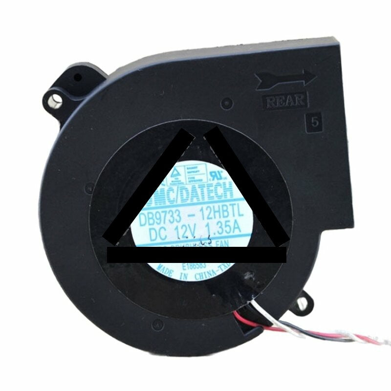 JMC DATECH DB9733-12HBTL DC 12V 1.35A 3 Wires Blower Cooling Fan